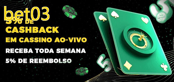 Promoções do cassino ao Vivo bet03